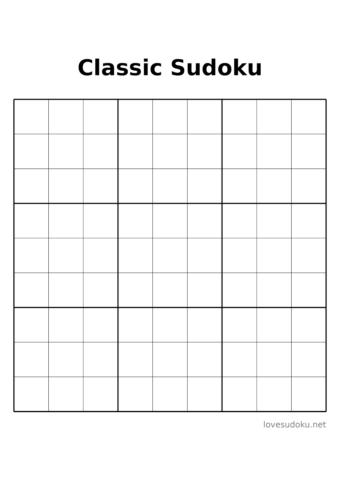 easy sudoku to print for free